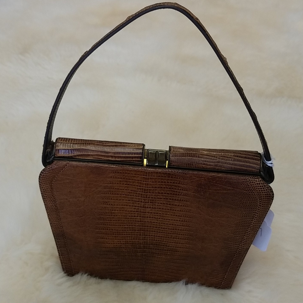 Brown Lizzard Handbag
